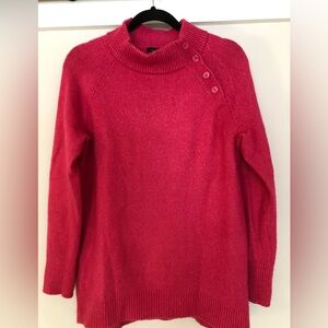 Talbots Vibrant Pink Cowl Neck Sweater